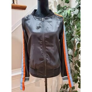 BSBW Women's Black Polyester Long Sleeve Full Zip Front Casual Jacket Size Small